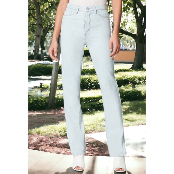 NWT - Blank NYC The Cooper Slim Straight Leg Jeans w/ Slit Super Power Wash 24 - Picture 3 of 7